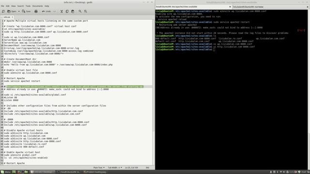 Apache Multiple virtual hosts listening on the same custom port #96 смотреть онлайн
