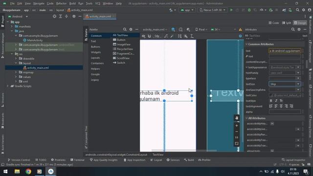 android studio ilk uygulamam смотреть онлайн