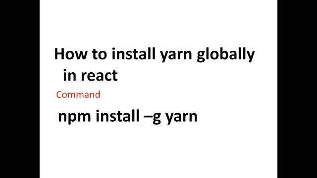 2022 - How do I install yarn package globally || yarn install globally || yarn global install смотреть онлайн