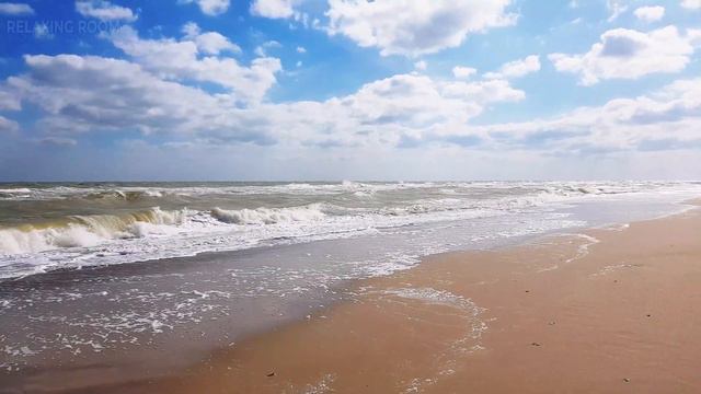 3 Hour sounds of the noise of the sea, waves sounds of the wind to calm, deep sleep смотреть онлайн