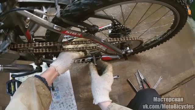 Доработка натяжителя цепи Веломотор F-50 F-80 F-100 4т