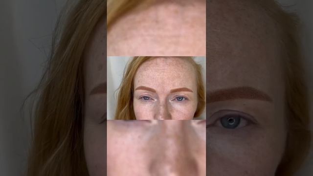 Светлые брови. Перманентный макияж результат до после смотреть онлайн
