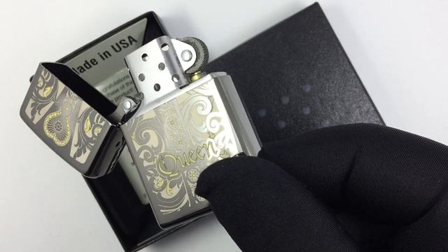 28797 Зажигалка Zippo Fit for a Queen, Black Ice смотреть онлайн