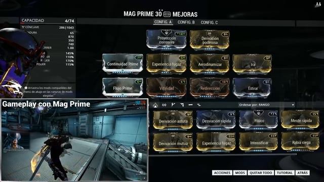 Warframe. Build de control y daño para el warframe Mag .Warframe en español смотреть онлайн
