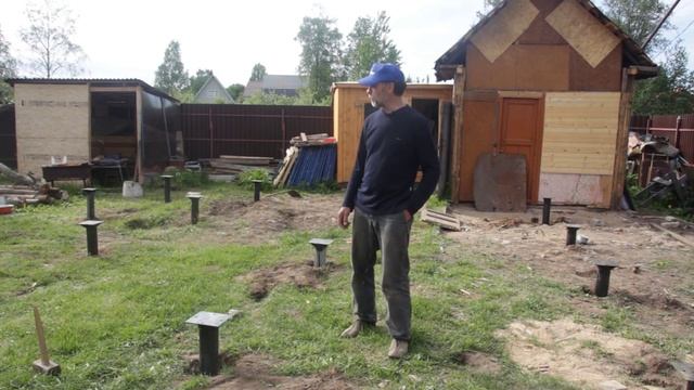 Свайно-винтовой фундамент. Монтаж при помощи техники смотреть онлайн