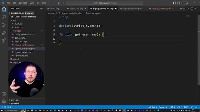 28 | Let's Create A Signup System in PHP! | 2023 | Learn PHP Full Course for Beginners смотреть онлайн