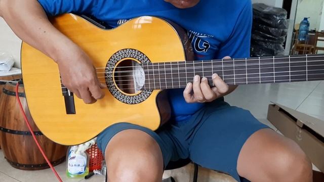 Sound test Guitar Classic Cutaway Electric Flamenco JX10 смотреть онлайн