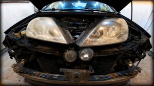 Снимаем передние фары и ПТФ Nissan Primera 2001-2008год