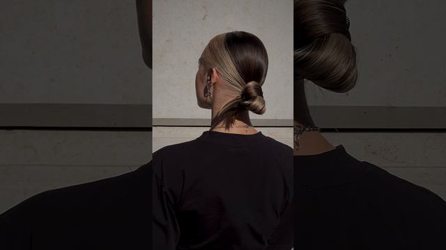 Смотрите, как моё яркое окрашивание стильно смотрится в гладком пучке, который я собрала! смотреть онлайн