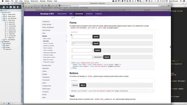 Twitter Bootstrap Basics Build Responsive Websites Tutorials - # 6-Coding The Navigation Bar смотреть онлайн