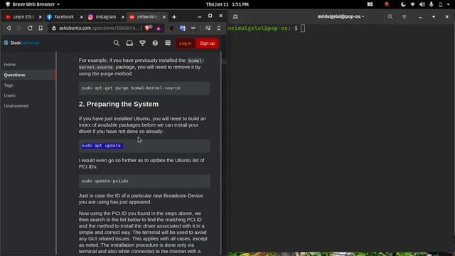 How to install wifi driver in linux | pop os | ubuntu. смотреть онлайн