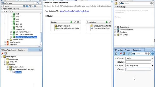 ADF - Selecting a Row in a Table to Edit смотреть онлайн