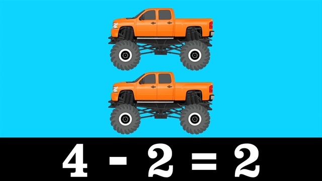 Street Vehicle Math - Lesson 2: Subtraction - Organic Learning For Kids