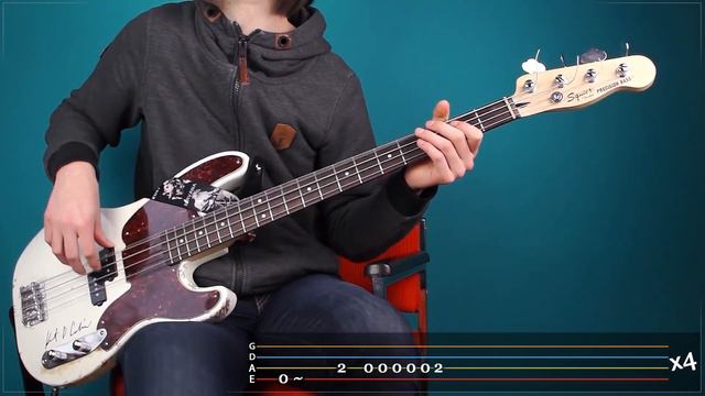 Gorillaz - Slow Country | Bass Cover with Play Along Tabs смотреть онлайн