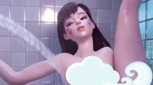 D.va in the shower rule 34 Compilation
