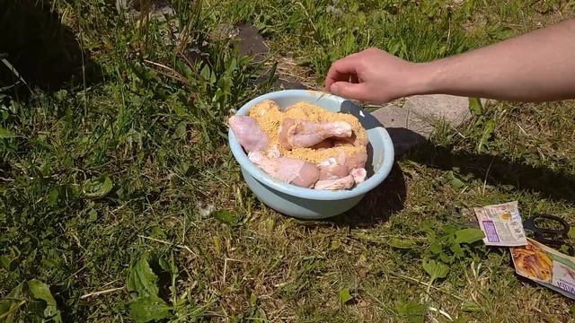 Куриные голени и бёдра на вертикальном мангале Энтузиаст смотреть онлайн