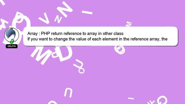 Array : PHP return reference to array in other class смотреть онлайн