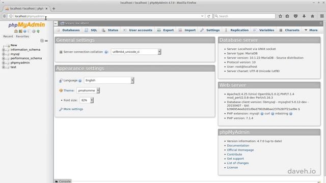Access phpMyAdmin and create a new database смотреть онлайн