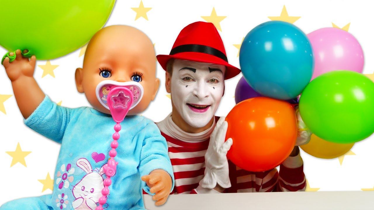 Видео игры - Кукла Беби Бон и Воздушные Шарики! – Мультики для детей с игрушками Baby Born смотреть онлайн