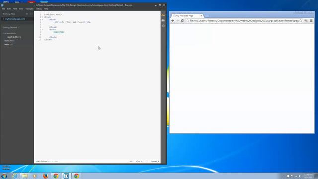 Make Your First Webpage in Brackets смотреть онлайн