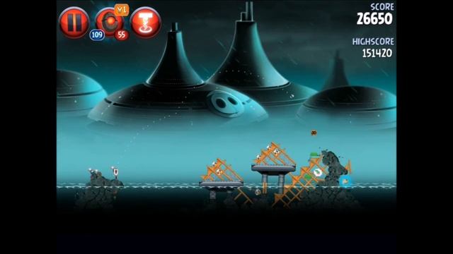 Angry Birds Star Wars 2 P4-6 Treasure map Rise of the Clones 3 Star смотреть онлайн