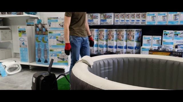 ??Обзор надувного спа-бассейна INTEX 28440GN | Джакузи | Распаковка | Установка смотреть онлайн