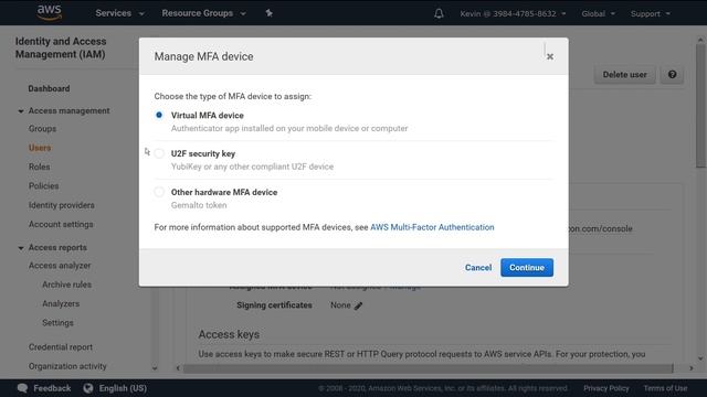 How to add Multi Factor Authentication (MFA) to AWS User Login | Step by Step Tutorial смотреть онлайн