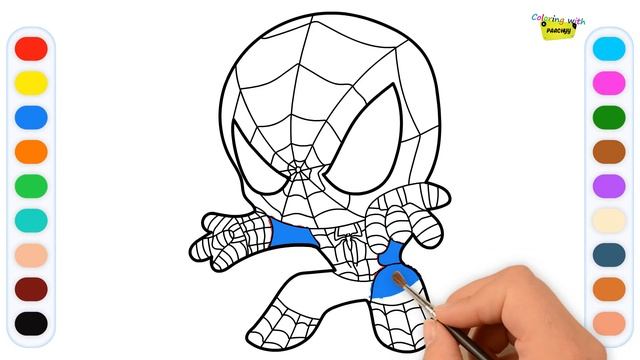 Chibi Spider-Man: Drawing and Coloring Fun for Kids смотреть онлайн