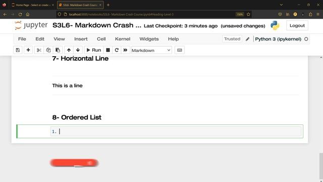 ?️ الدرس 17 - Markdown: Ordered list смотреть онлайн