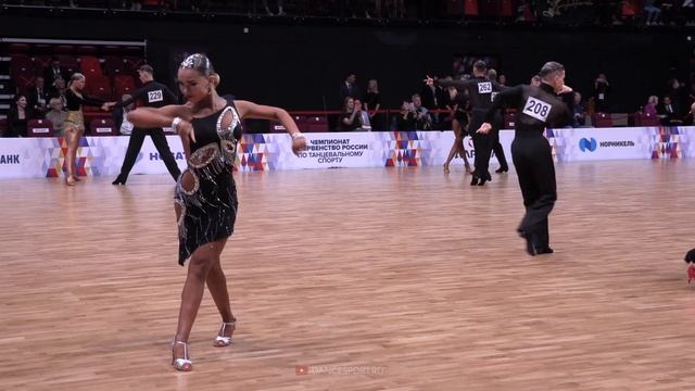 Cha Cha Cha | Kolbasyuk Alexander & Zimakova Irina | 1/4 Russian Championship Youth Latin 2020 смотреть онлайн