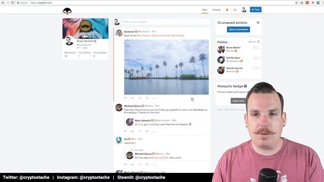 Peepeth - Twitter Replacement on the Ethereum Blockchain REVIEW смотреть онлайн