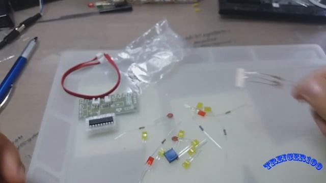 KIT-DIY VU metr LM3915 обзор смотреть онлайн