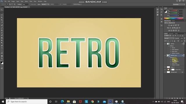 RETRO 3D TEXT EFFECT | TEXT MANIPULATION | PHOTOSHOP TUTORIAL смотреть онлайн