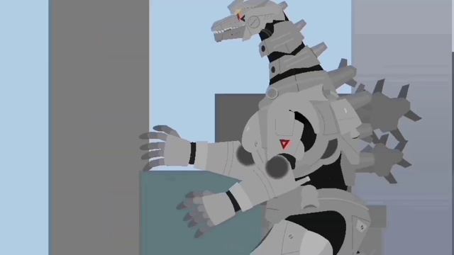 Godzilla final wars vs Kiryu(mechagodzilla) | Sticknodes animation смотреть онлайн
