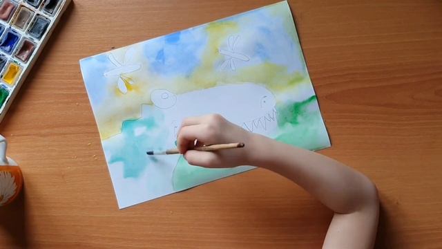 Крокодил. Рисуем вместе с ребёнком