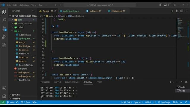 Уроки React Json Server / #8/2 – React JS для начинающих смотреть онлайн