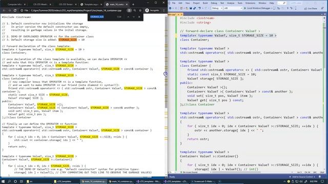 8.6 C++ Templates, constant non-class arguments смотреть онлайн