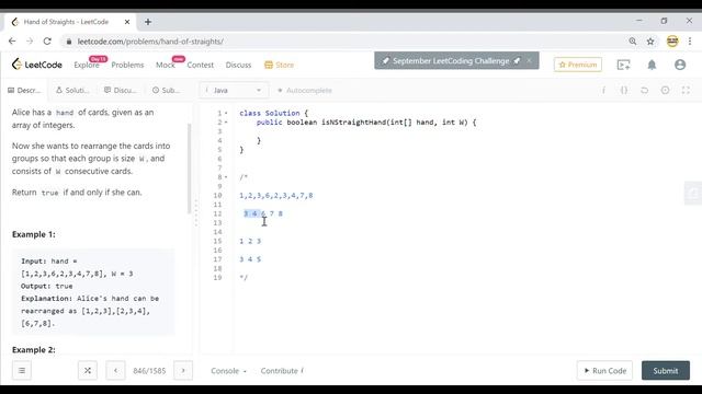 Leetcode 846 | Hand of Straights | PriorityQueue (Solution with Detailed Explanation, Sort and Pick смотреть онлайн