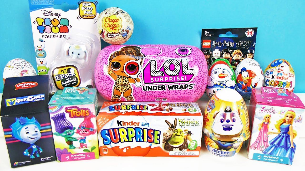 15 Киндер Сюрпризов, Unboxing Kinder Surprise ЛОЛ ДЕКОДЕР 2 волна,ФИКСИКИ,Щенячий патруль,СМЕШАРИКИ смотреть онлайн
