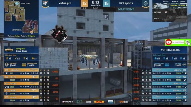 Virtus Pro vs G2 (0-0) BO3 | DreamHack Masters Spring 2021 смотреть онлайн