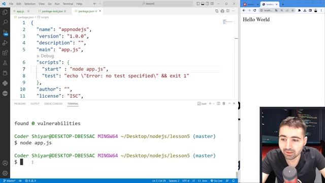 طريقة استخدام npm و npx و إنشاء تطبيقات الويب ب react js | كورس تعلم Nodejs الدرس 6 смотреть онлайн
