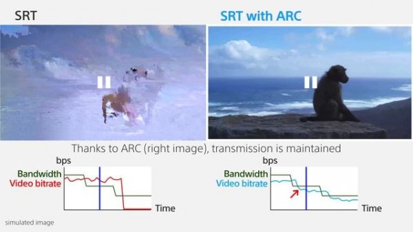 Sony | 4K PTZ Camera | SRT with Adaptive Rate Control | BRC-X400 SRG-X400 SRG-X120