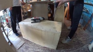 СОБРАЛИ КОРОБ НА ТРУБЕ ИЗ 20 - Й ФАНЕРЫ ПОД ЛЮТУЮ 12 - КУ / САБВУФЕР