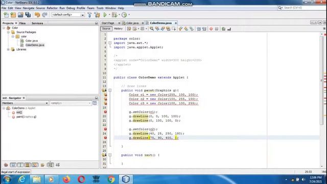 Java the complete Reference Ninth Edition (Chapter 25) Example (6) Color Demonstration Applet смотреть онлайн