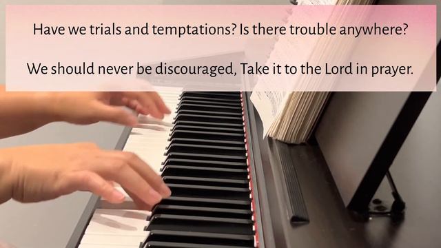 Hymns Piano with lyrics - What a Friend We Have in Jesus смотреть онлайн