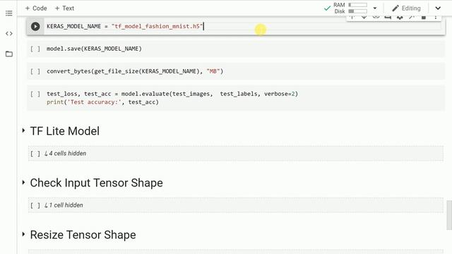 Convert Tensorflow/Keras model to TensorFlow Lite (TFLite) смотреть онлайн