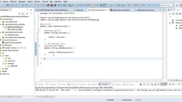 Spring Boot Email Sending Example | Spring Boot Email Sending with Attachment with User Registratio смотреть онлайн