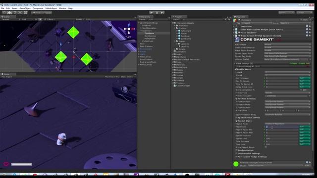 Core GameKit: Elimination Waves And Spawner Settings (HD)