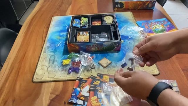 Atlantis rising deluxe Kickstarter edition board game unboxing Greek смотреть онлайн