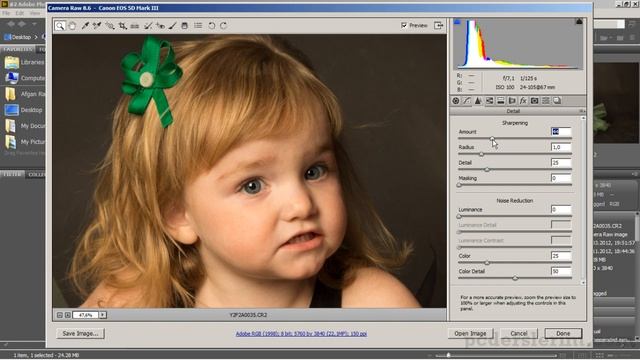 #2 Adobe Photoshop CS6 - Camera Raw ile Fotoğrafı keskinleştirme ve vinyet efekti ekleme смотреть онлайн